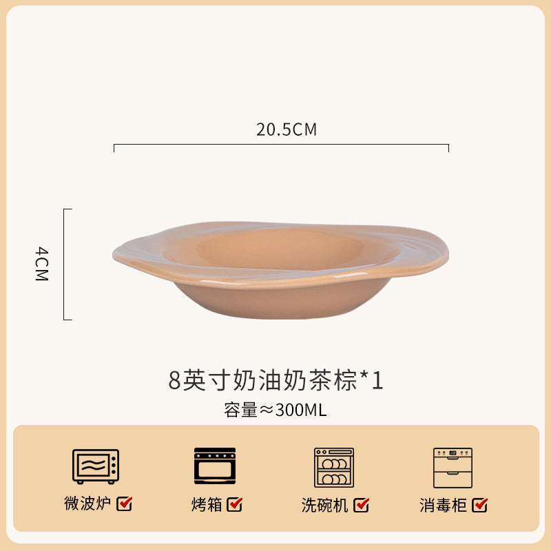 釉下彩碗家用2026新款碗碟套装家用健康陶瓷餐具高级感高颜值碗筷