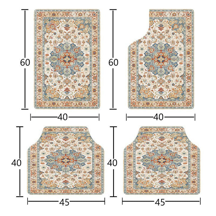 temu Car Foot Mat Vintage Entryway Stain Resistant Durable Floor Mat