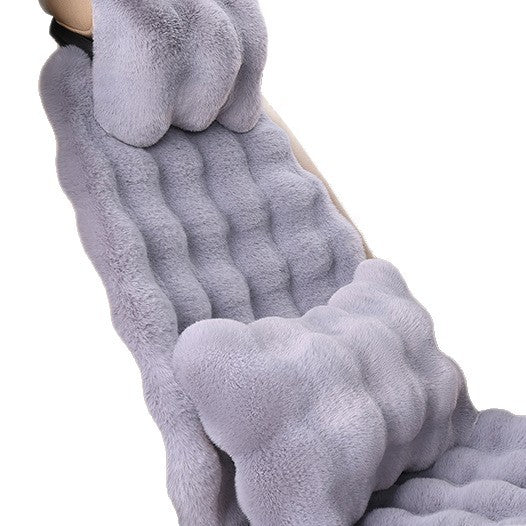 Winter __NS 99__h Faux Fur Car Seat Cushion – 3-Piece Thickened Warm Non-Slip Pad
