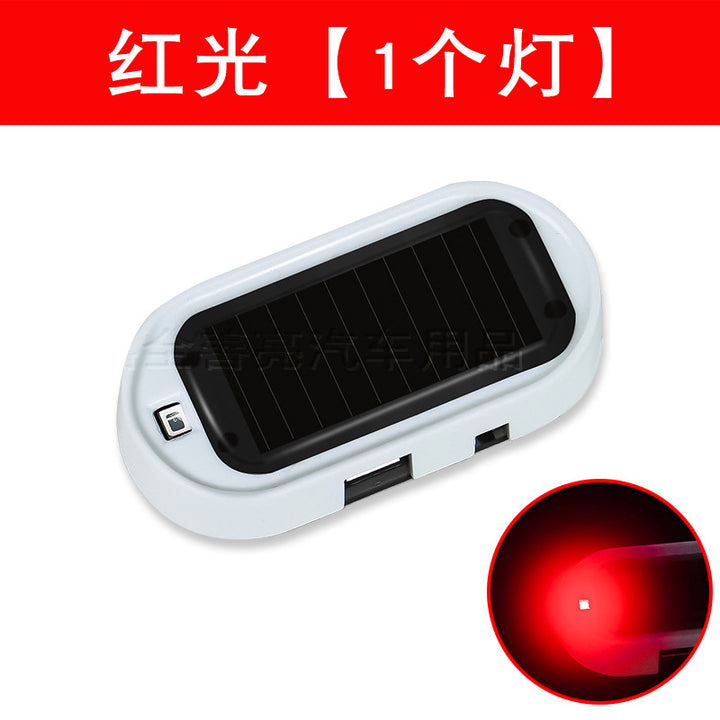 Solar Simulated Car Anti-Theft Warning __NS 73__ Flash Light – Universal Sensor Light