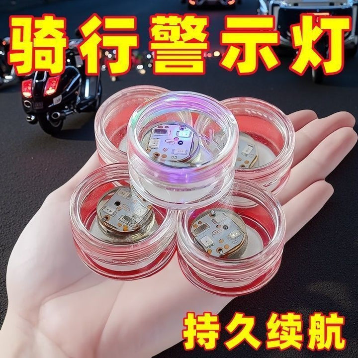 Electric Bike Vibration Warning Light – Waterproof Red Blue Anti Rear Collision Strobe