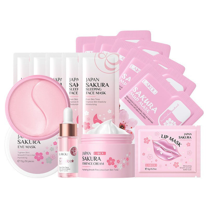 LAIKOU Cherry Blossom Skincare Set Set Face Full Set Hydrating Factory