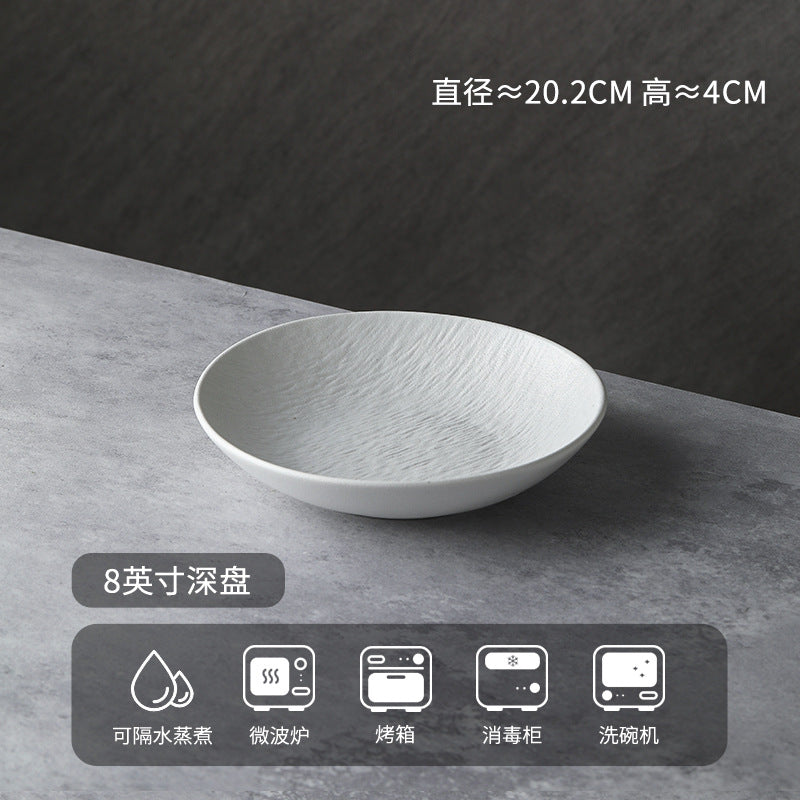 釉下彩餐具套装源头工厂定制2024新款高级感碗具轻奢碗碟套装家用