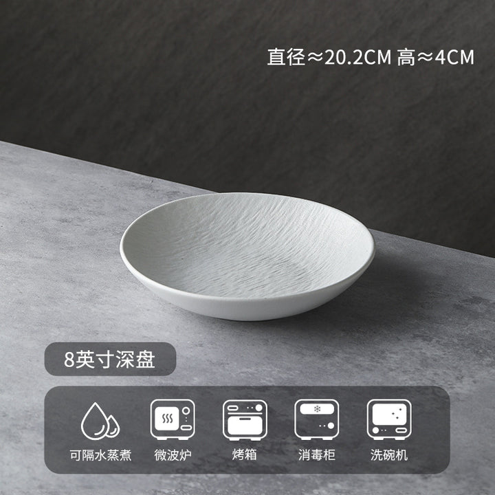 釉下彩餐具套装源头工厂定制2024新款高级感碗具轻奢碗碟套装家用
