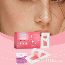 跨境Facial Wax Strips for Hair Removal面部脱毛蜡纸 清洁柔滑
