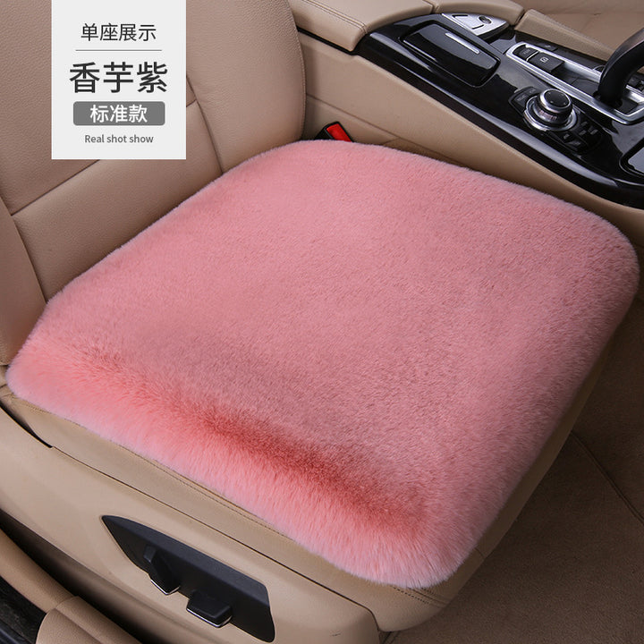 Thickened Winter __NS 99__h Car Seat Cushion – 3-Piece Backrest Short Fur Single Seat Cover