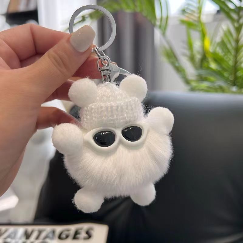 Car Keychain Hanging Ins Cute Plush Doll