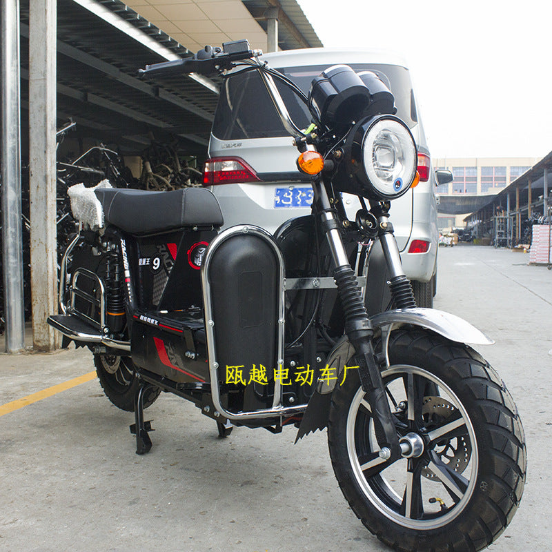 载重王两轮电动摩托车72V长跑王大力神拉货载客高速强动力电瓶车