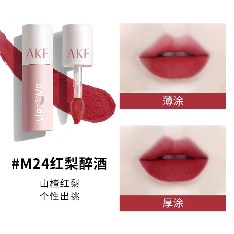 AKF唇泥唇釉显白口红平价学生秋冬小众品牌唇膏唇彩雾感唇妆多色