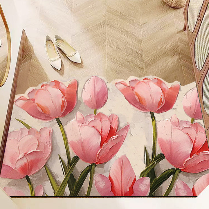 Living Room Entryway Door Mat Waterproof Leather Floor Mat Home New Entryway Foot Mat