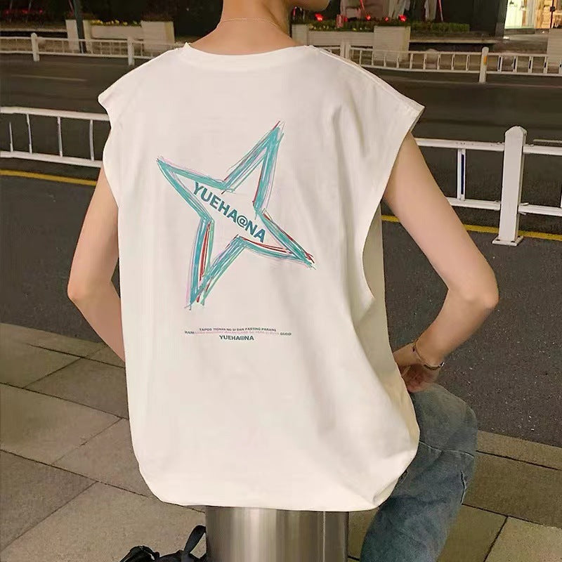 宽肩背心男潮流运动速干坎肩潮ins港风美式篮球潮牌无袖T恤夏网红
