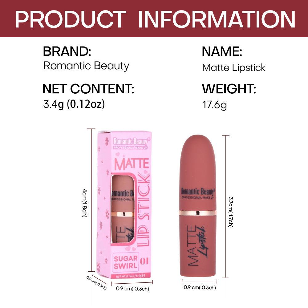 Lipstick Matte Frosted Waterproof Lip Gloss Lipstick