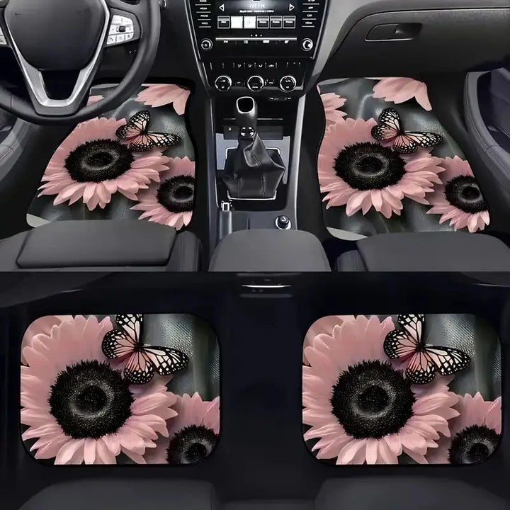 Car Floor Mat Crystal Velvet Absorbent Wear Resistant