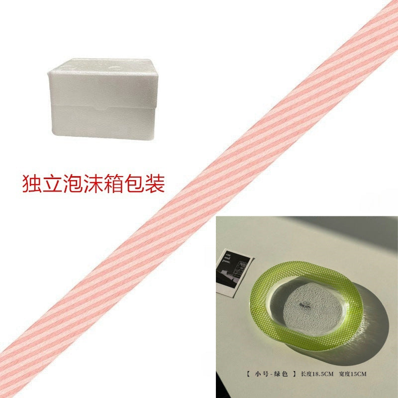 ins风创意彩色玻璃椭圆盘子高颜值多巴胺餐盘装饰盘甜品托盘果盘