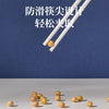 蓝色陶瓷筷子家用轻奢高级感一人一双单双筷子耐高温易清洗块子
