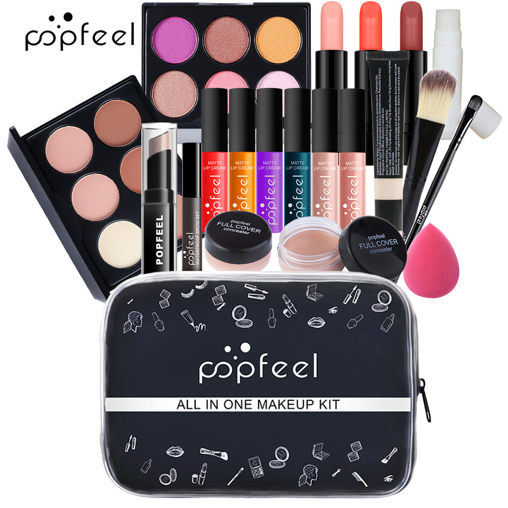 POPFEEL 跨境专供彩妆套装组合初学者美妆少女淡化妆品批发