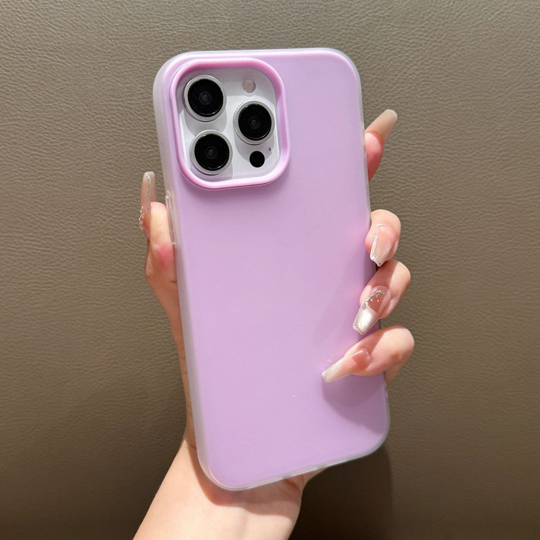 For iPhone17 Phone Case 2-in-1 New Jelly Precision Protective Case 16 PROSolid Color Shockproof