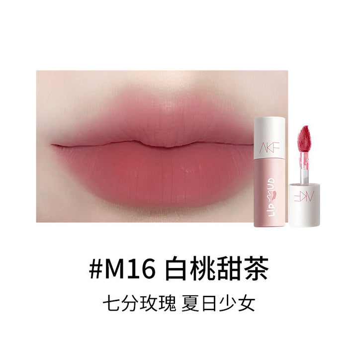 AKF Lip Mud Lipstick Women's Transfer-Proof Matte Lip Gloss