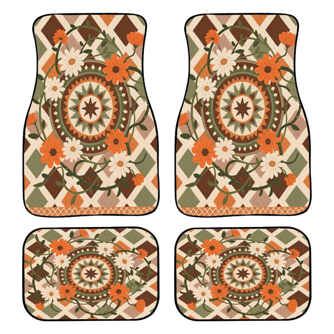 Vintage Car Foot Mat Carpet 4 Piece Set Stain Resistant Floor Mat TEMUFoot Mat Wholesale