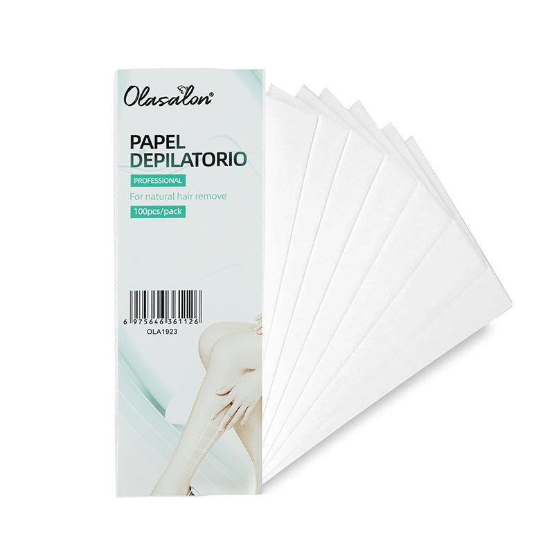 No-Residue Disposable Wax Strips – Non-Woven Hair Removal Wax Paper for Body