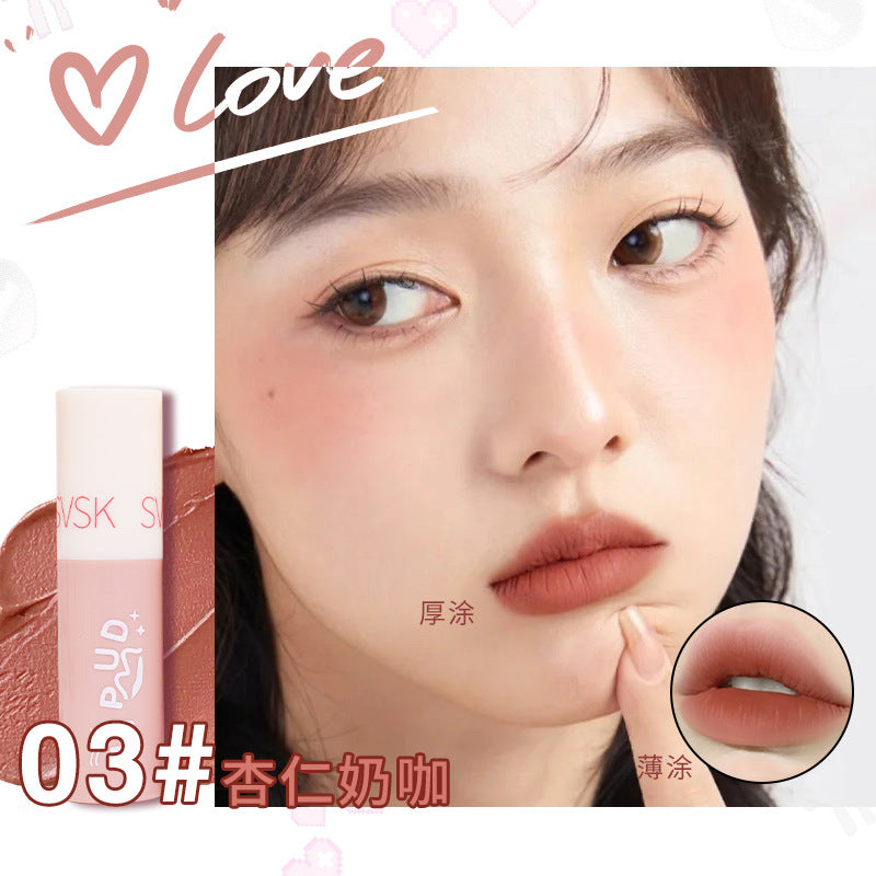 Matte Lip Mud Rose Mauve Brightening Women's Lipstick Lip Gloss