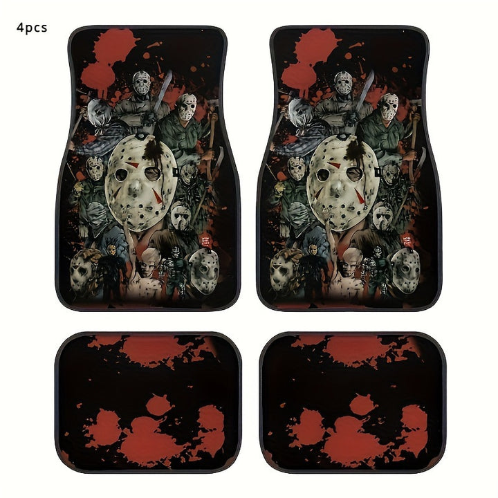 Vintage Car Foot Mat Carpet 4 Piece Set Stain Resistant Floor Mat TEMUFoot Mat Wholesale