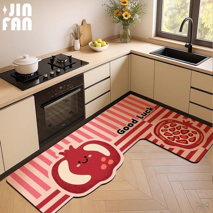 Fruit L Kitchen Non Slip Floor Mat