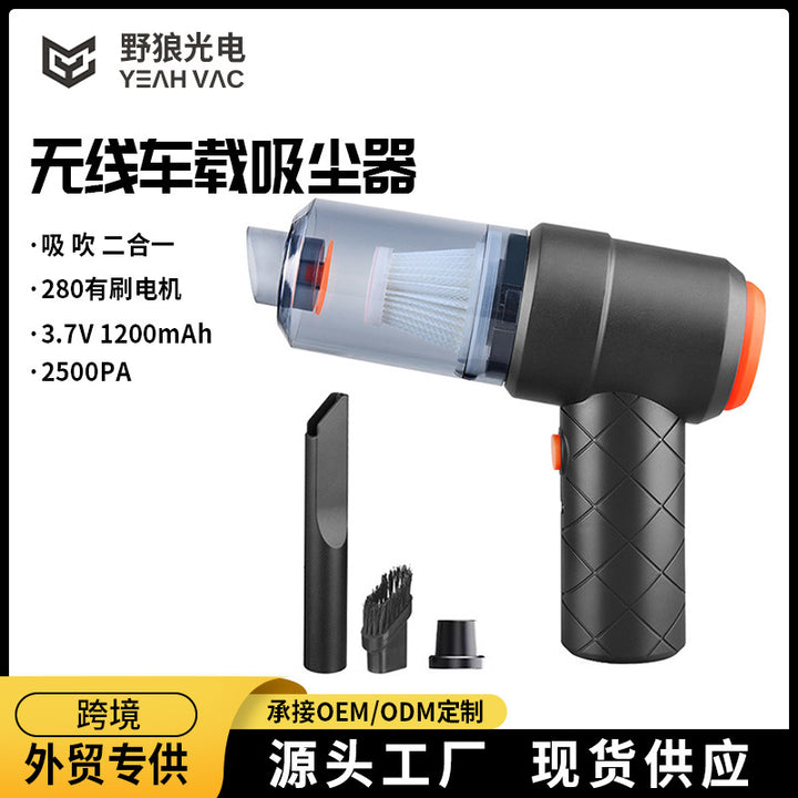 New Car Household Mini Vacuum Cleaner – Blow & Suction Cordless Handheld