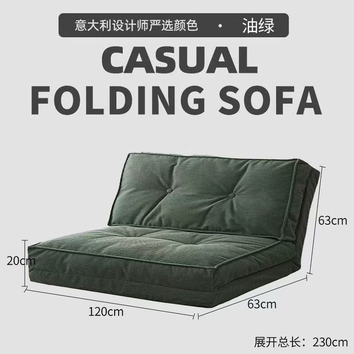 懒人沙发可躺可睡卧室小沙发休闲靠背椅子阳台可折叠榻榻米沙发床