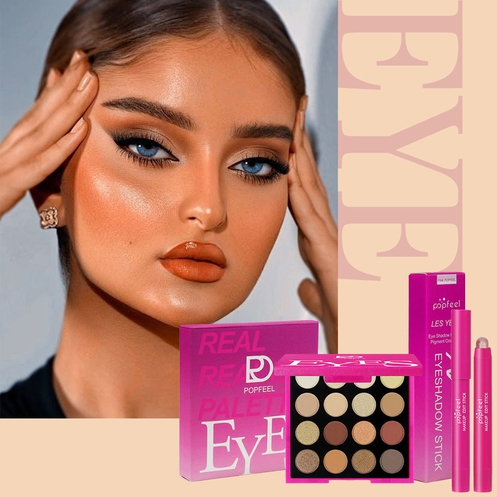 POPFEEL Beginner Makeup Complete Set – Full Combination Holiday Gift Box for Girls & Students