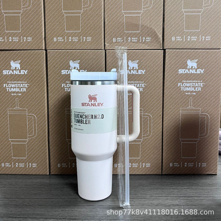 新款史丹利STANLEY2代40oz手柄杯双层不锈钢保温保冷汽车杯冰霸杯