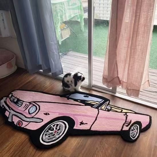 Creative Car Floor Mat Home Bedroom Decor Foot Mat Non Slip