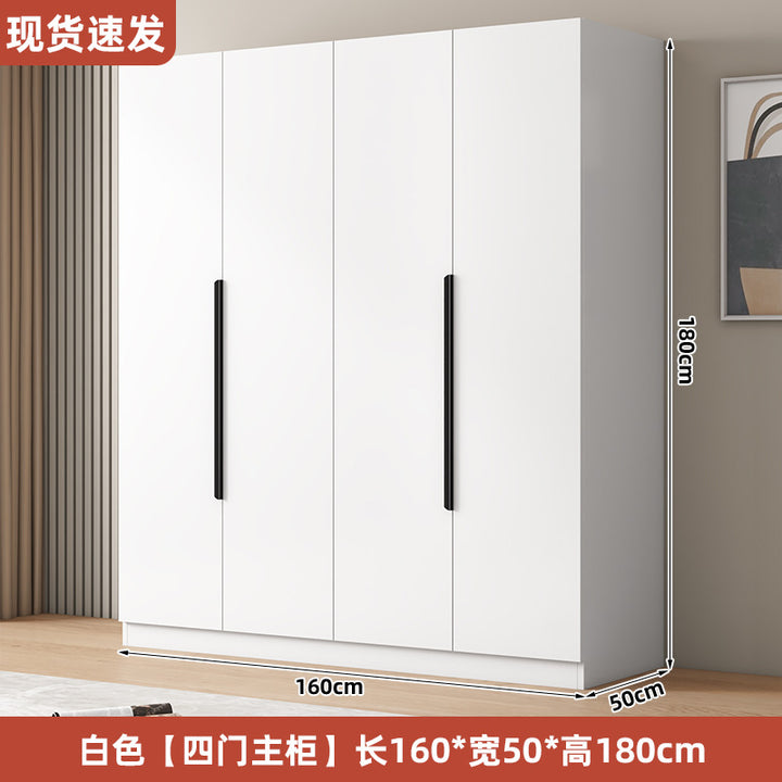 衣柜家用卧室型实木质儿童衣橱工厂直销简易组装出租房用经济柜子