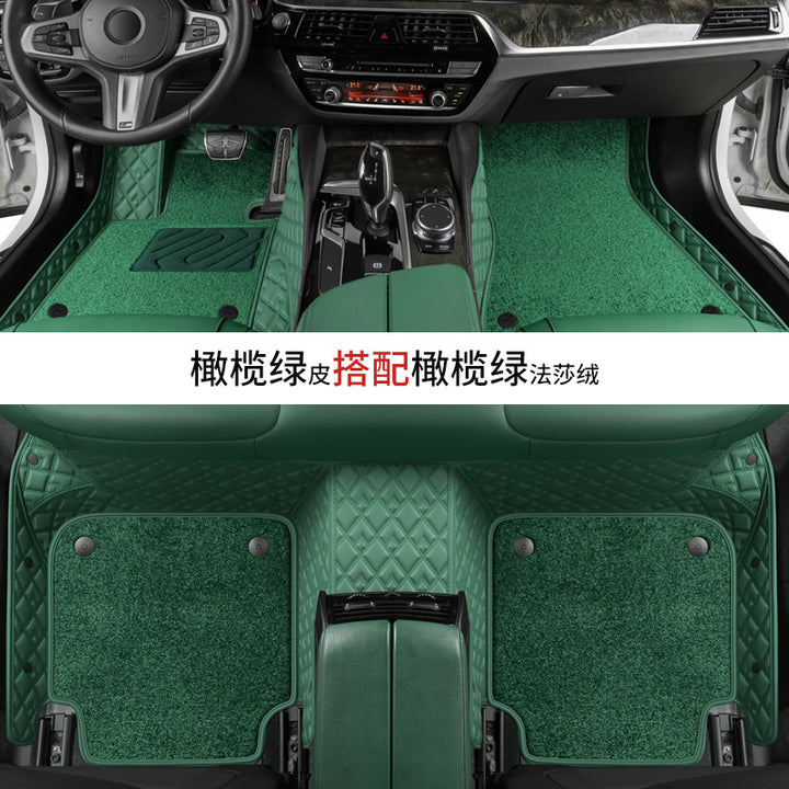 Custom Leather Car Foot Mat Special Eco Friendly XPEFoot Mat Carpet