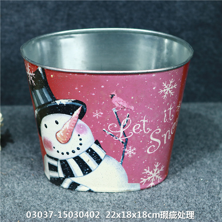 2026孤品大集合-美式田园风绿植装饰仿古铁艺印花花盆花器多马年