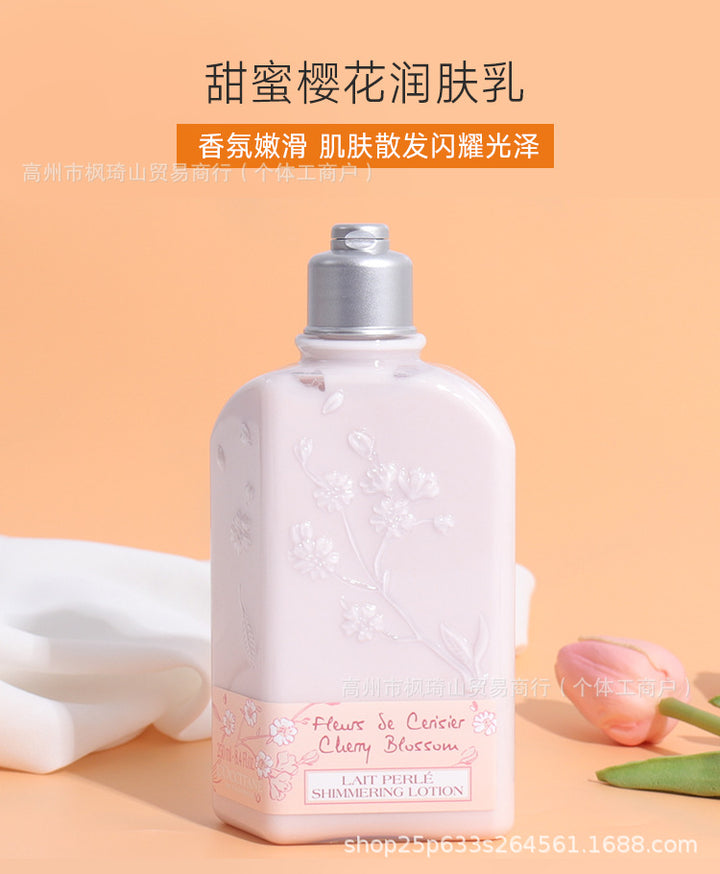 正品L'occitan.e欧.舒.丹樱花身体乳沐浴露润肤乳清洁保湿补水