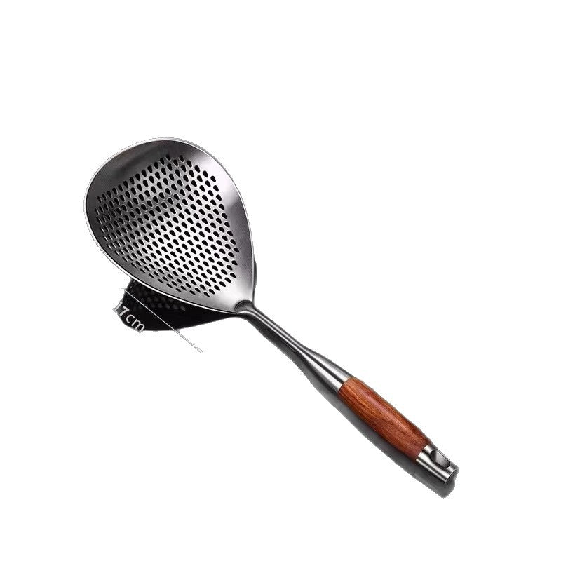 Large Stainless Steel Strainer Ladle – Food-Grade Thickened Kitchen Dumpling Skimmer