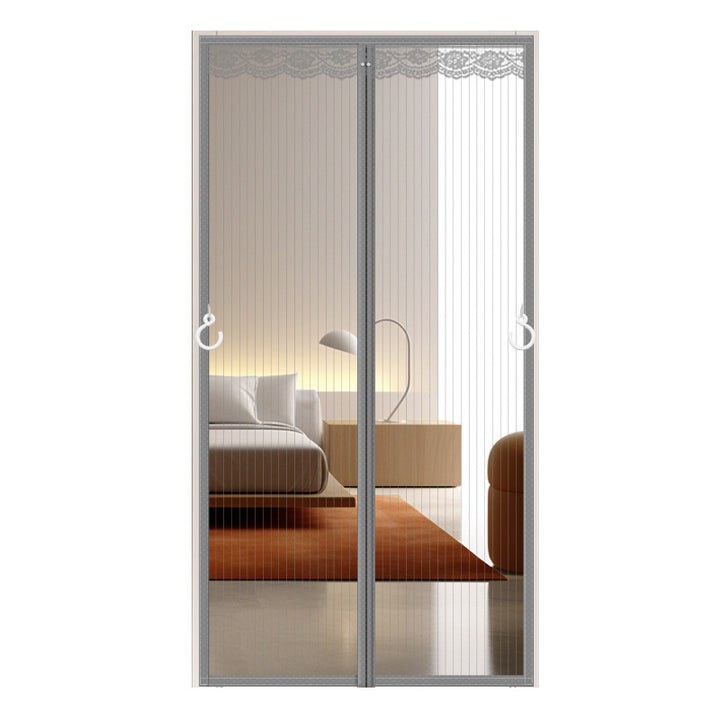 Magnetic Anti-Mosquito Door Curtain – Self-Adhesive Fiberglass Mesh Screen