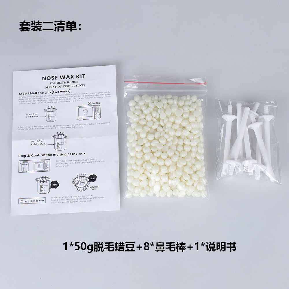 Nose Hair Wax Removal Kit – Eyebrow & Nose Wax Stick Accessories Set