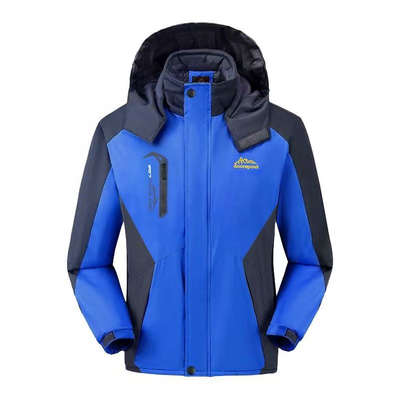 Winter Cotton Men's Jacket Thick Hat