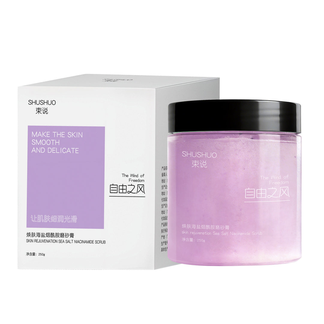 Sea Salt Niacinamide Body Scrub – Brightening Exfoliator for Smooth Silky Skin