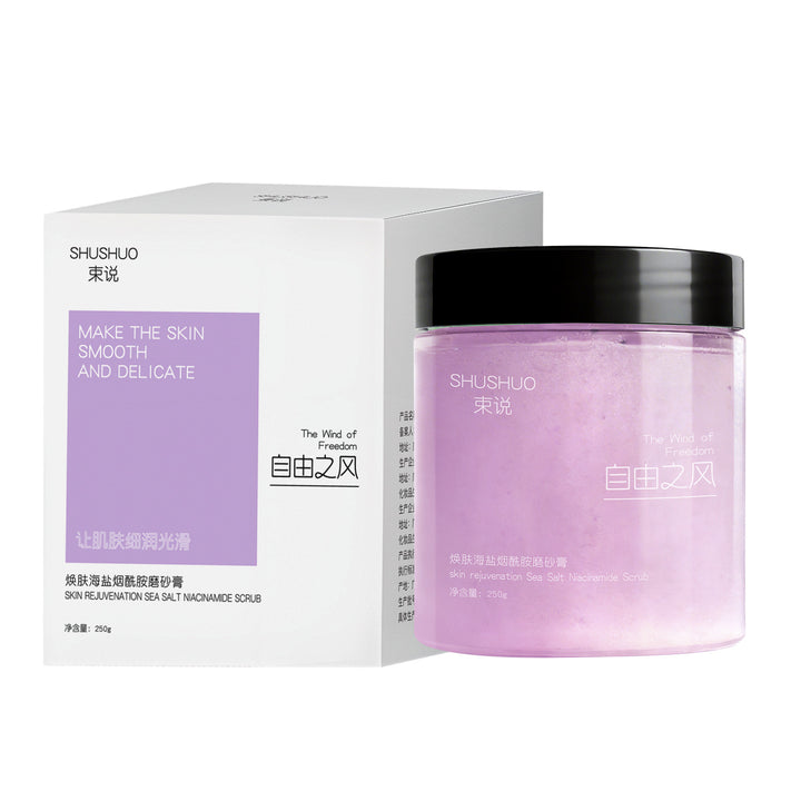 Sea Salt Niacinamide Body Scrub – Brightening Exfoliator for Smooth Silky Skin
