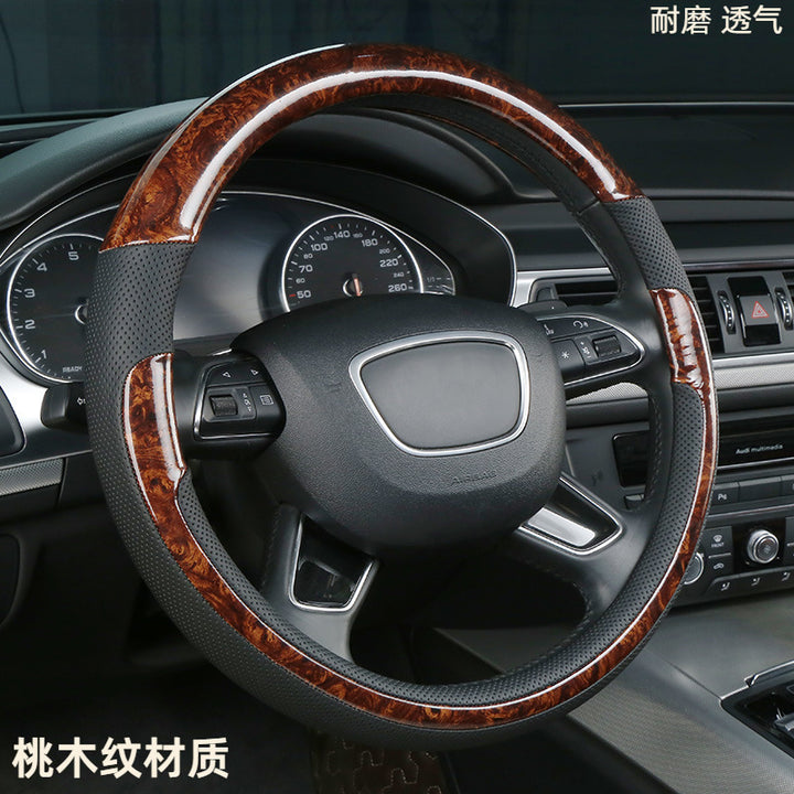 Car Universal Steering Wheel Cover Non Slip Breathable All Season Grip Cover