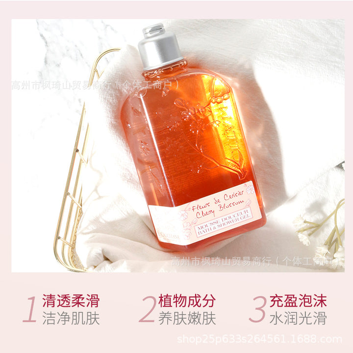 正品L'occitan.e欧.舒.丹樱花身体乳沐浴露润肤乳清洁保湿补水