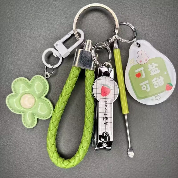 Flower Keychain Hanging Set