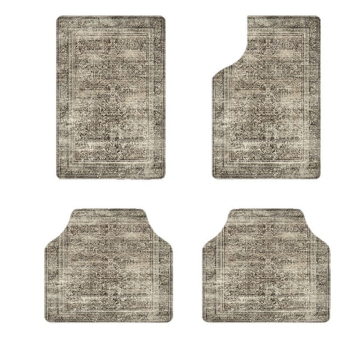 temu Car Foot Mat Vintage Entryway Stain Resistant Durable Floor Mat