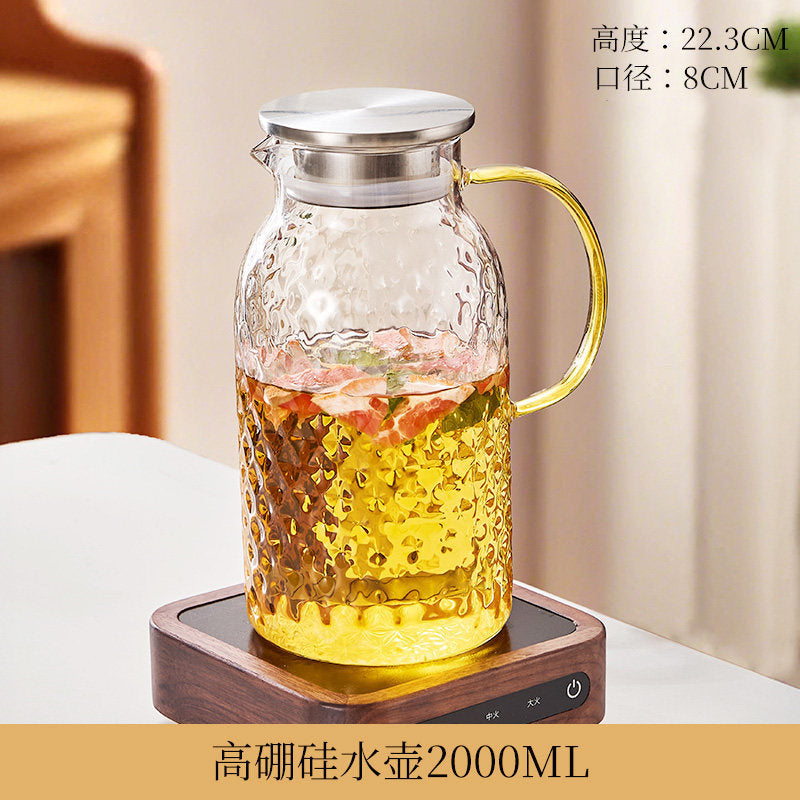 冷水壶家用耐高温玻璃水壶泡茶开水耐热冷泡凉水壶大容量水杯套装