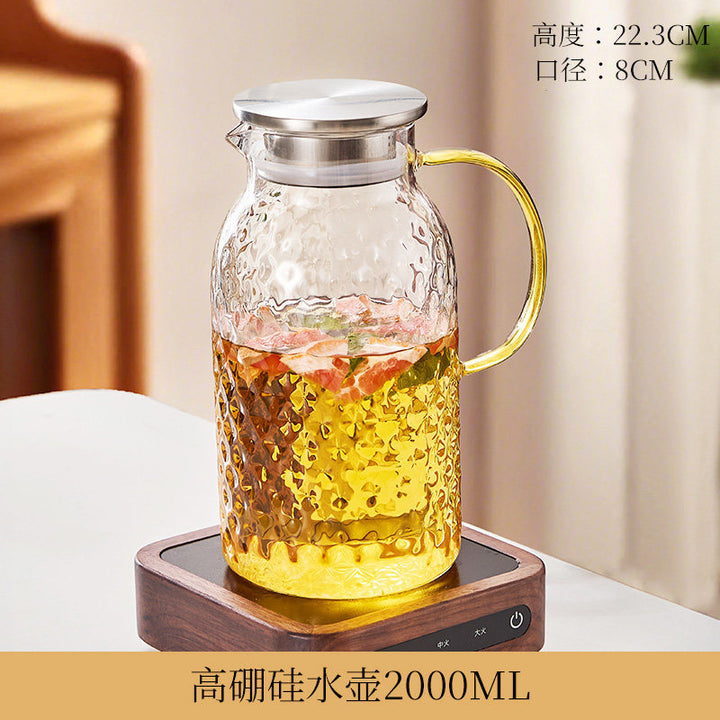 冷水壶家用耐高温玻璃水壶泡茶开水耐热冷泡凉水壶大容量水杯套装