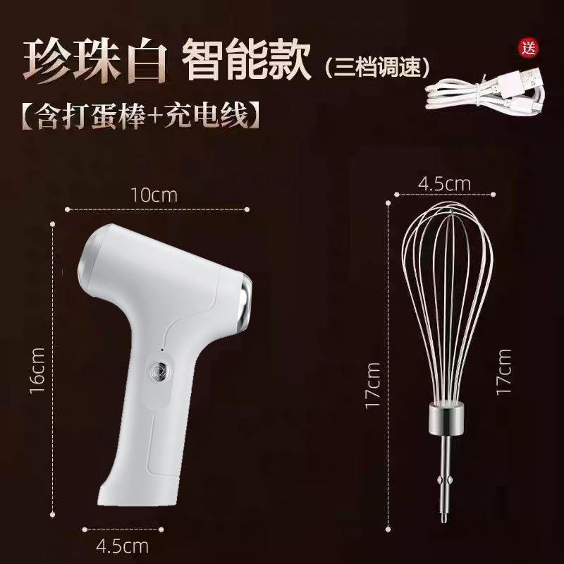家用烘焙无线手持电动打蛋器打发奶油搅拌厨房烘焙小工具蛋清打发