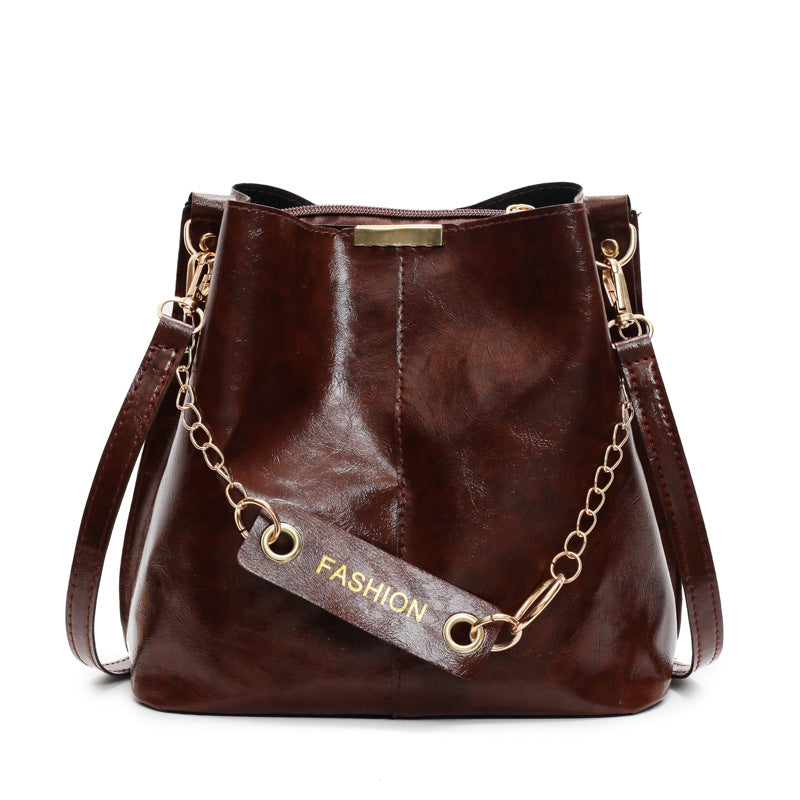 New Shoulder Bag Vintage Casual Fashion Tote Bag Stylish Large Capacity Commuter